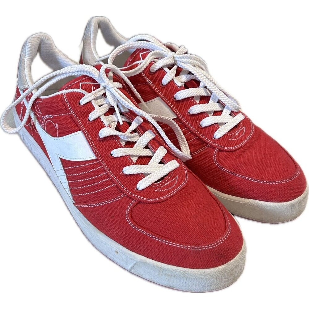 Diadora Pitch Lace Up  Mens Red Sneakers Casual Shoes Size 11.5